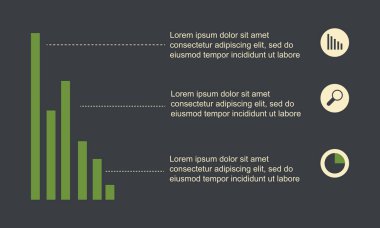 Infographic tasarım grafik ve simge koleksiyonu ile