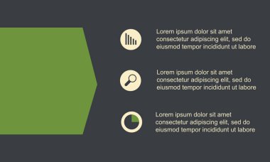 Simge iş Infographic toplama tasarım