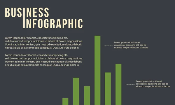 Conception graphique d'entreprise Conception infographique — Image vectorielle