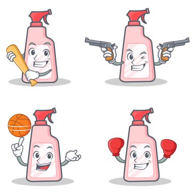 Beyzbol kovboy basketbol boks ile temiz karakteri ayarla