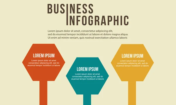 Étape données concept entreprise Infographie — Image vectorielle