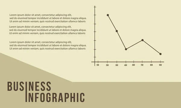 Infographie d'entreprise conception graphique linéaire — Image vectorielle