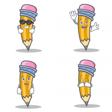 Serin sallayarak korkmuş ağlıyor ile kalem karakter kümesi