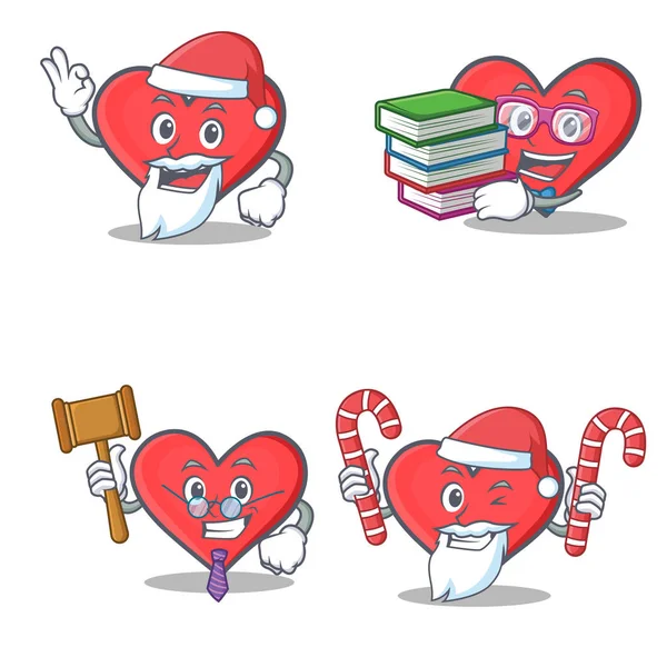 Noel Baba kitap yargıç şeker ile kalp karakter kümesi