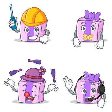 Otomotiv sessiz hokkabazlık kulaklık ile hediye karakter kümesi