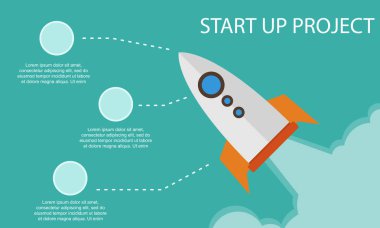Proje iş Infographic kurmak
