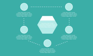Adım kavramı arka plan iş Infographic