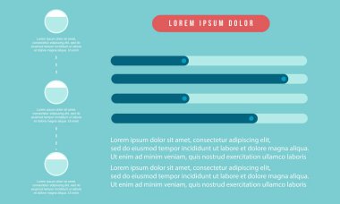 Diyagram ve adım tarzı iş Infographic