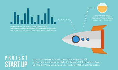 İş Infographic grafik ile başlatmak