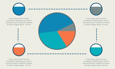 İş Infographic Diyagram Stil koleksiyonu ile