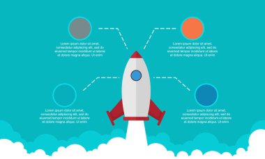 İş Infographic tasarım öğesi koleksiyonu
