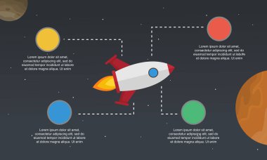 İşe Infographic başlamak kavramı öğesi