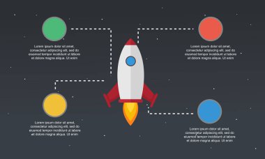 Öğe kavramı iş Infographic kadar başlatmak