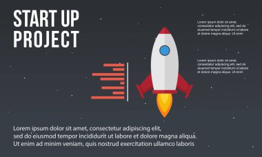 İşe Infographic başlamak öğe kavramı