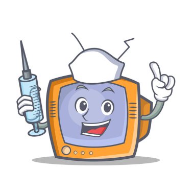 Hemşire Tv karakter karikatür nesne