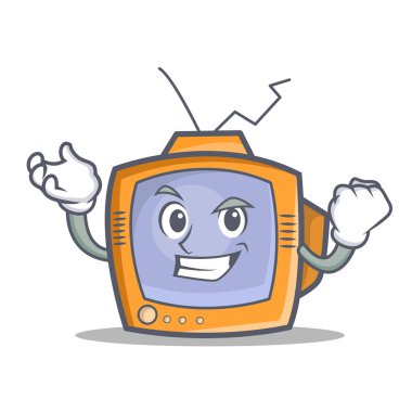 Başarılı Tv karakter karikatür nesne