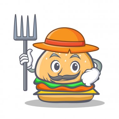 Çiftçi burger karakter lokanta