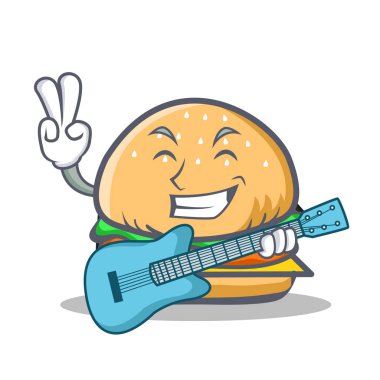 Burger karakter lokanta gitar ile