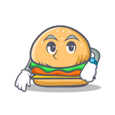 Burger karakter lokanta bekliyor