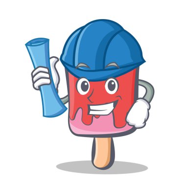 Mimar dondurma karakter karikatür