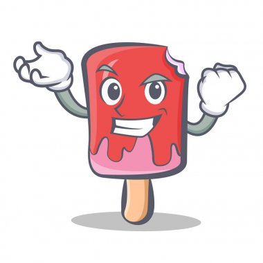 Başarılı dondurma karakter karikatür