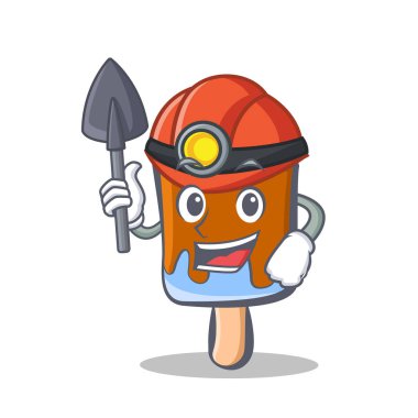 Madenci dondurma karakter karikatür