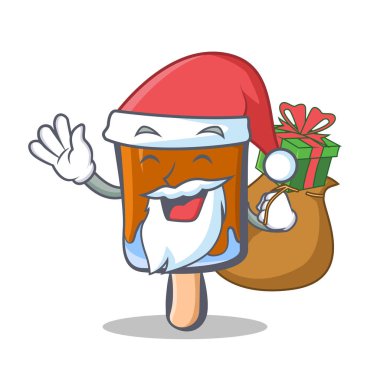 Noel Baba dondurma karakter karikatür hediye ile