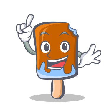 Parmak dondurma karakter karikatür