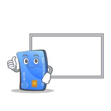 Yönetim Kurulu ile kredi kartı karakter karikatür Tamam