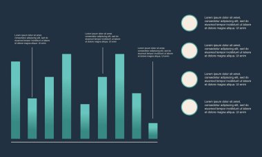 İş Infographic veri ve grafik tasarımı ile