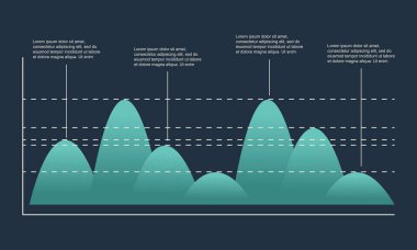 Grafik stili tasarım busines Infographic