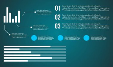 Veri ve grafik arka plan iş Infographic
