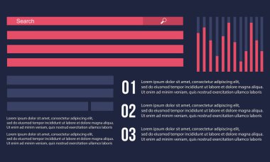Koleksiyon hisse senedi iş Infographic arka plan