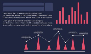 Grafik stili iş Infographic toplama