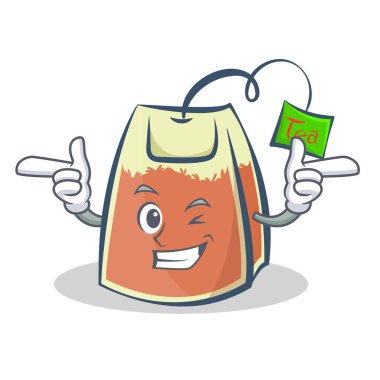 Wink çay poşeti karakter karikatür