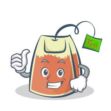 Gurur çay poşeti karakter karikatür