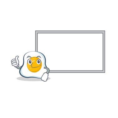 İyi kızarmış yumurta karakter karikatür kurulu ile