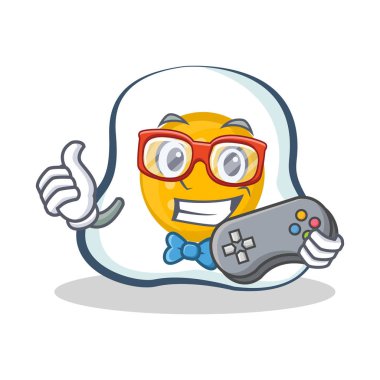 Oyun kızarmış yumurta karakter karikatür