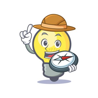 Explorer ampul karakter karikatür