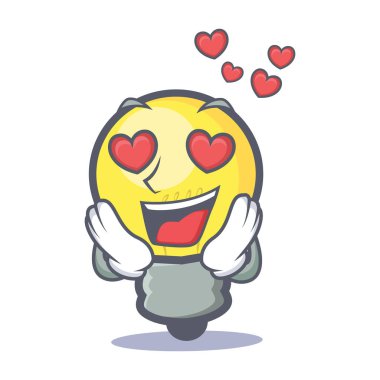 Aşk ampul karakter karikatür