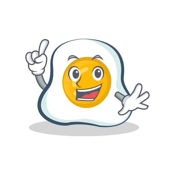Palec jajkiem charakter kreskówka — Wektor stockowy
