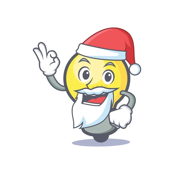Santa gloeilamp karakter cartoon — Stockvector