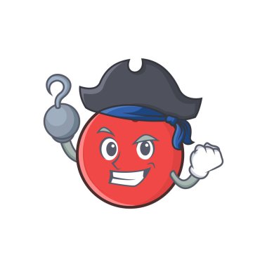 Korsan bowling topu karakter karikatür