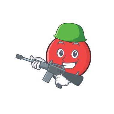 Ordu bowling topu karakter karikatür