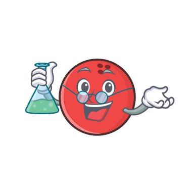 Profesör bowling topu karakter karikatür