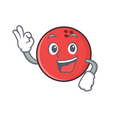 İyi bowling topu karakter karikatür