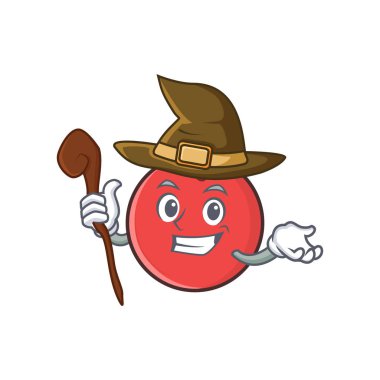 Cadı bowling topu karakter karikatür