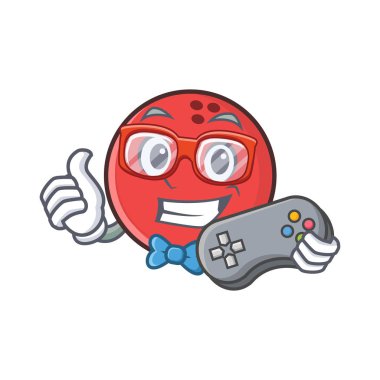 Oyun bowling topu karakter karikatür