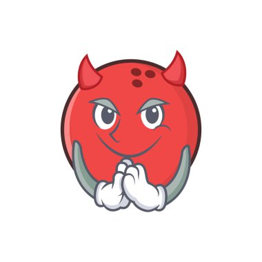 Şeytan bowling topu karakter karikatür