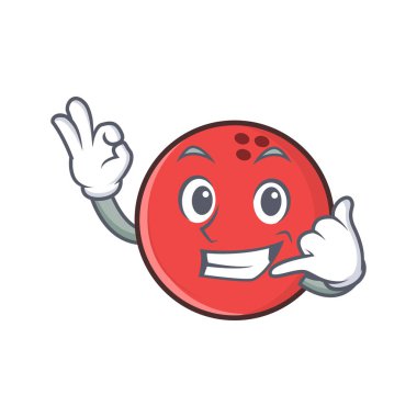 Bana iyi bowling topu karakter karikatür de